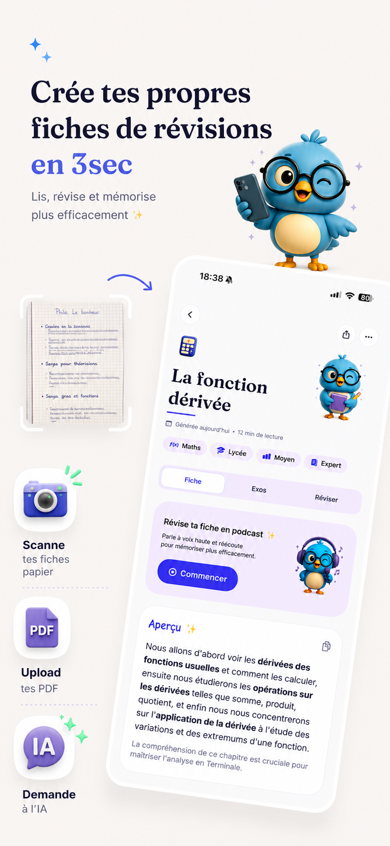 Plume — fiches de révision