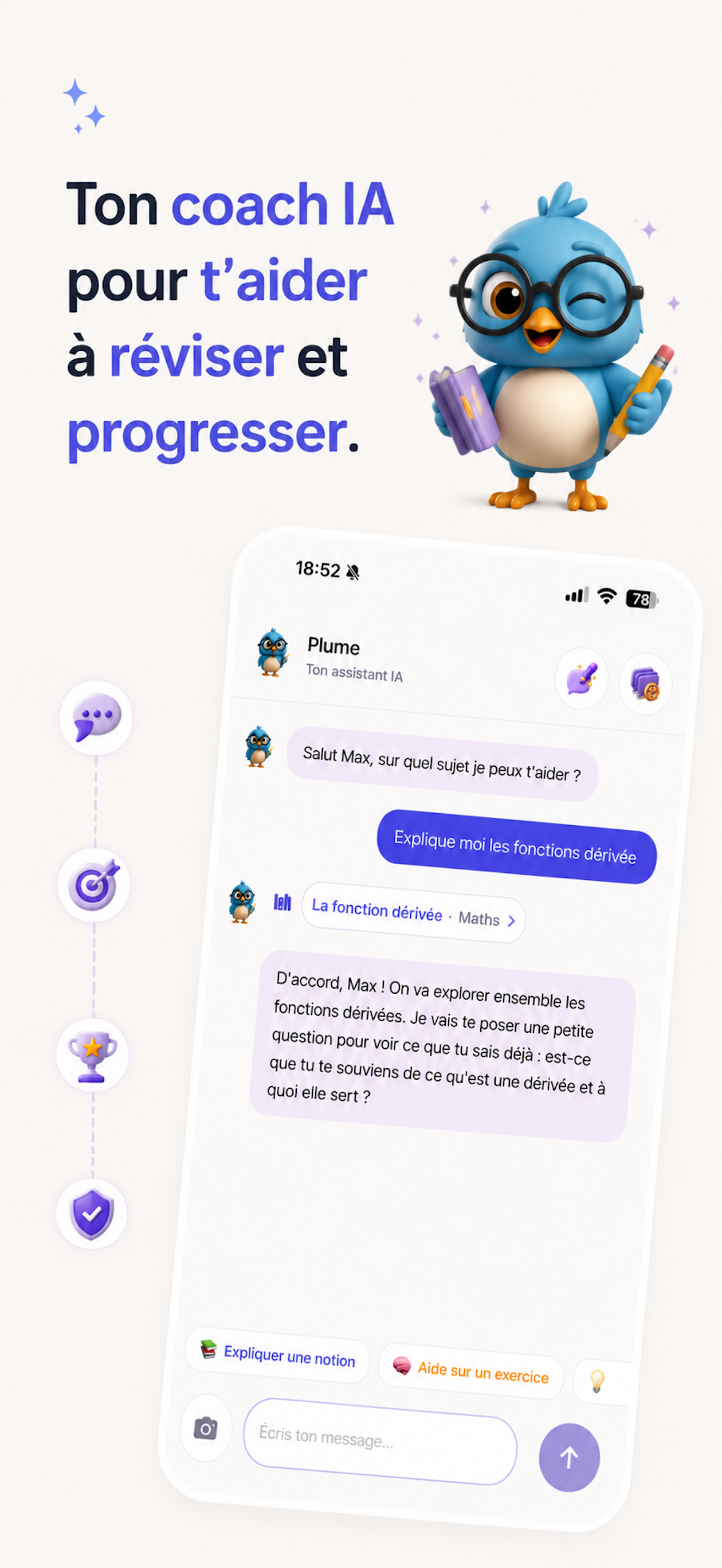 Plume — chat avec ton coach IA